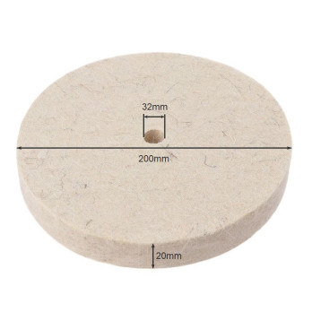 Poliravimo veltinis diskas ORIENTCRAFT, 200x20x32 mm, 501.05-7