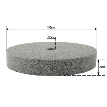 Poliravimo veltinis diskas ORIENTCRAFT, 150x20x32 mm, 501.05-11