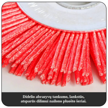 Nailoninis šveitimo šepetys Orientcraft, 75 mm, M14, kūginis