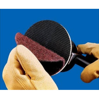 Atraminis padas kampiniam šlifuokliui ORIENTCRAFT + adapteris, 125 mm, M14, minkštas, kibus, B-501.01+