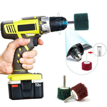 Neaustinės medžiagos poliravimo ritinėlis ORIENTCRAFT Non-wowen, 60x30x6 mm, vidutinis, 121.01ME